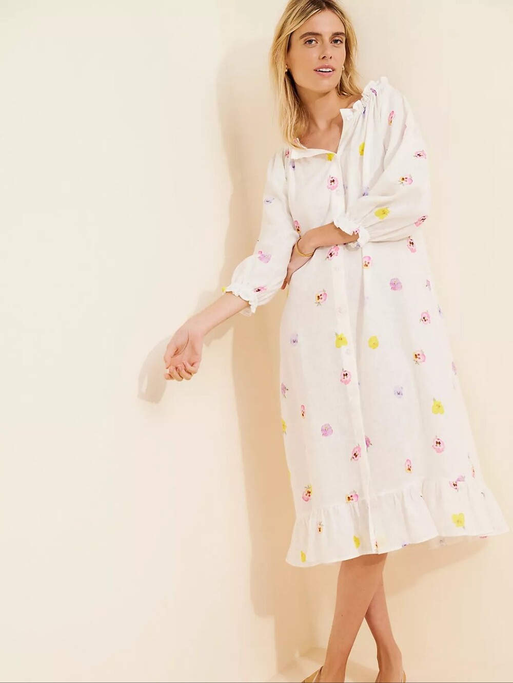 Sleeper Linen Midi Dress XL